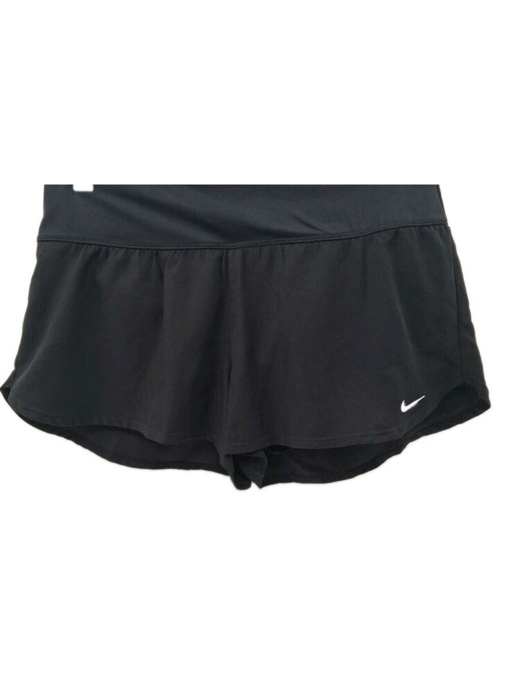Nike Shorts Womens Medium Black Brief-lined Running Gym Training Lightweight